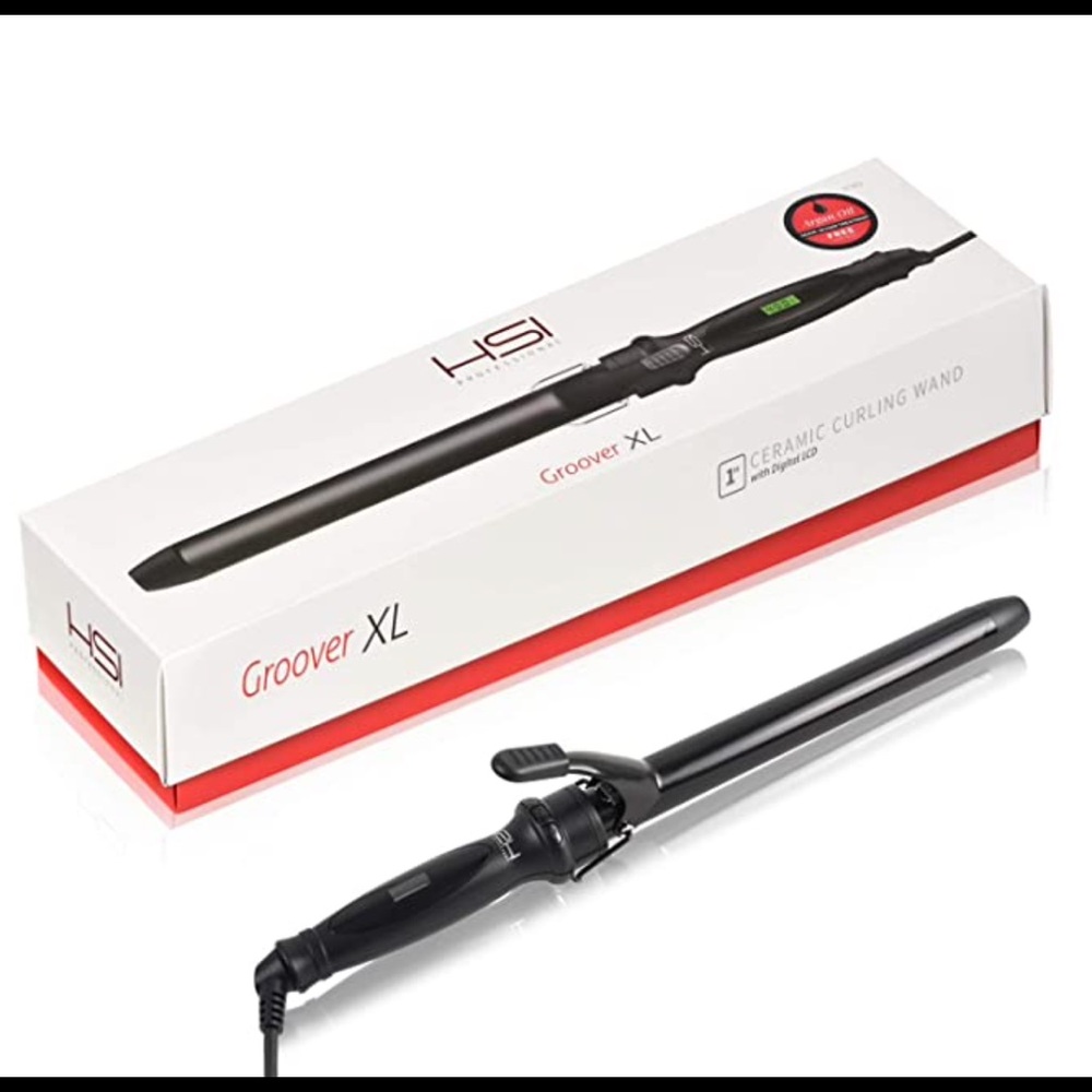 HSI Professional XL 1-in ceramic curling iron wand